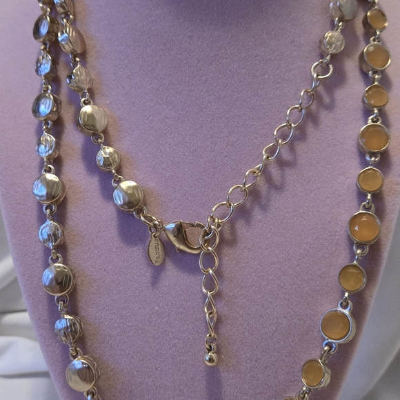 Chico's Gold Necklace with Beaded Elegance Vintage. - Picture 2 of 7